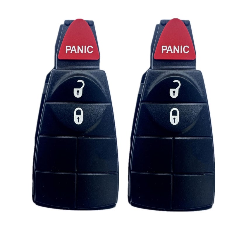 KAWIHEN Keyless Entry Remote Key Fob Skin Replacement for Chrysler Town and Country Dodge Durango Grand Caravan Journey Ram 1500 2500 3500 Jeep Grand Cherokee GQ4-53T M3N5WY783X IYZ-C01C - Image 1